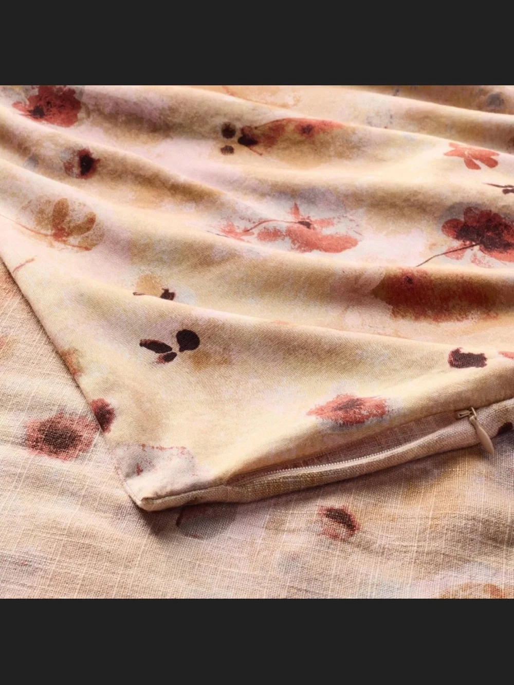 Casaluna Peach Blush Floral Duvet Cover